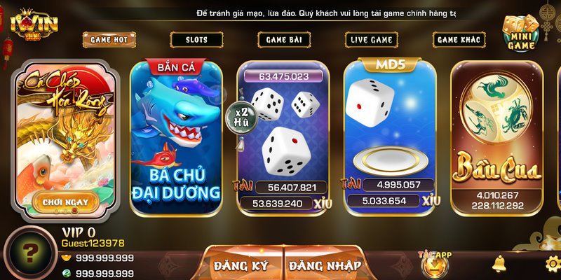 đăng nhập Iwin